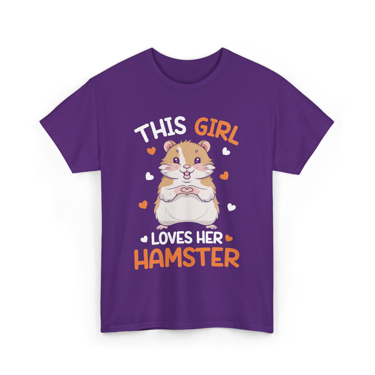 This Girl Loves Hamster Hamsters T-Shirt - Purple