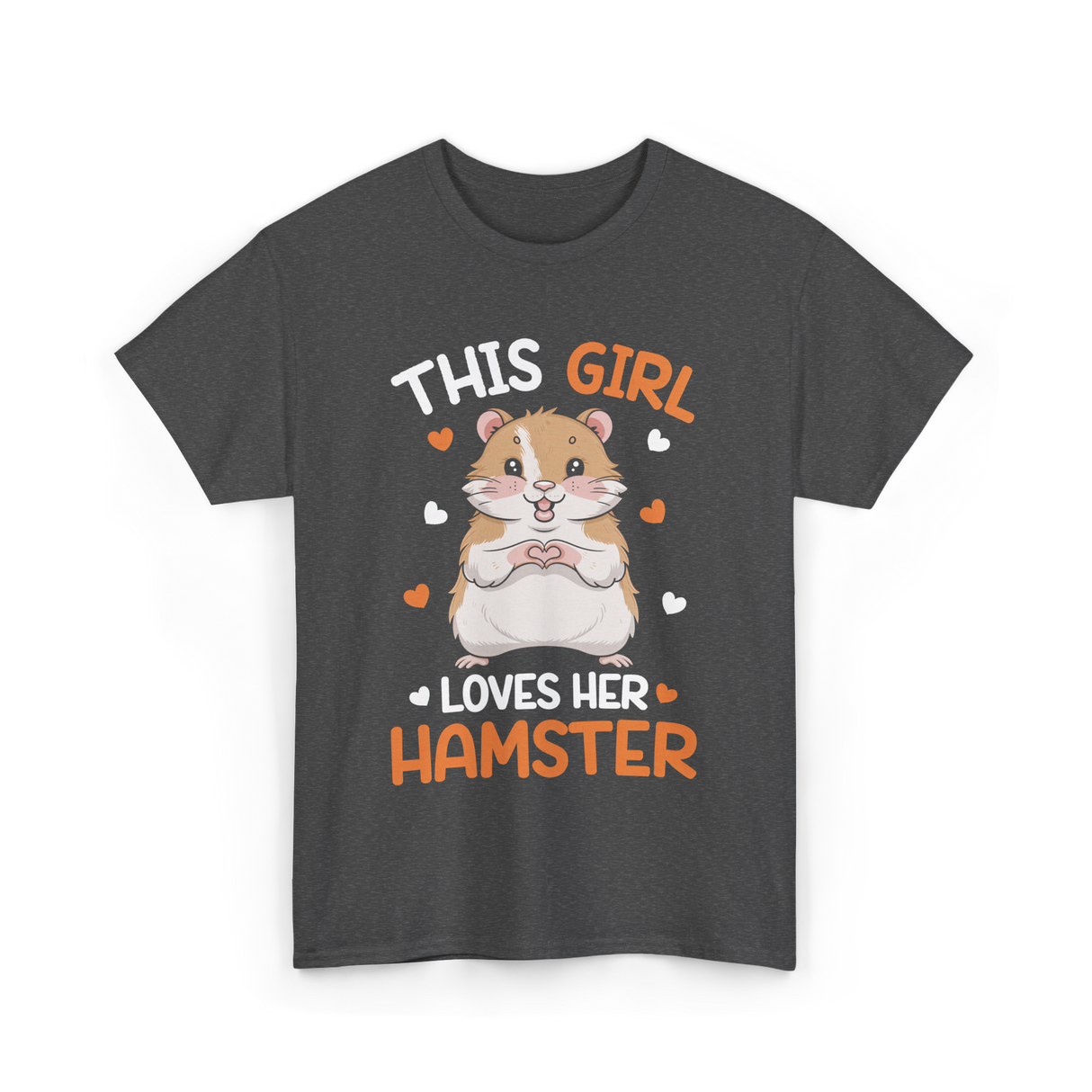 This Girl Loves Hamster Hamsters T-Shirt - Dark Heather