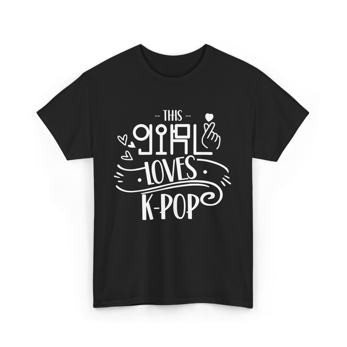 This Girl Loves K-Pop T-Shirt - Black