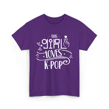 This Girl Loves K-Pop T-Shirt - Purple