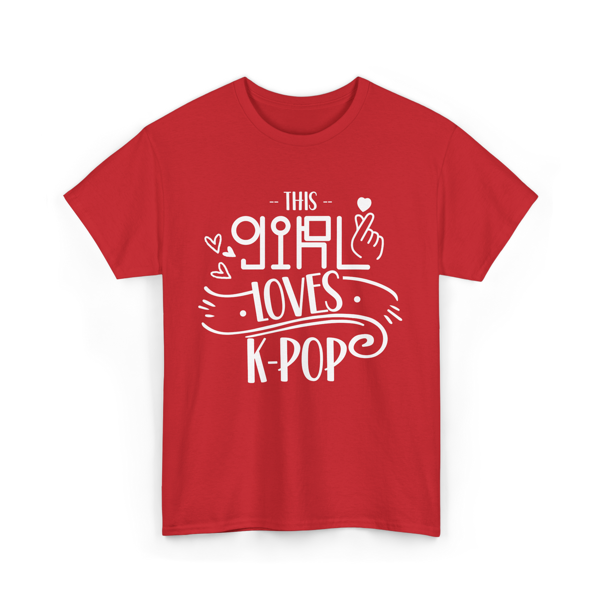 This Girl Loves K-Pop T-Shirt - Red