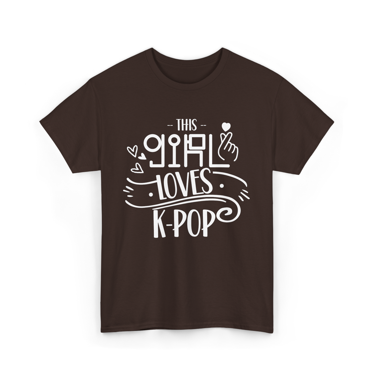 This Girl Loves K-Pop T-Shirt - Dark Chocolate