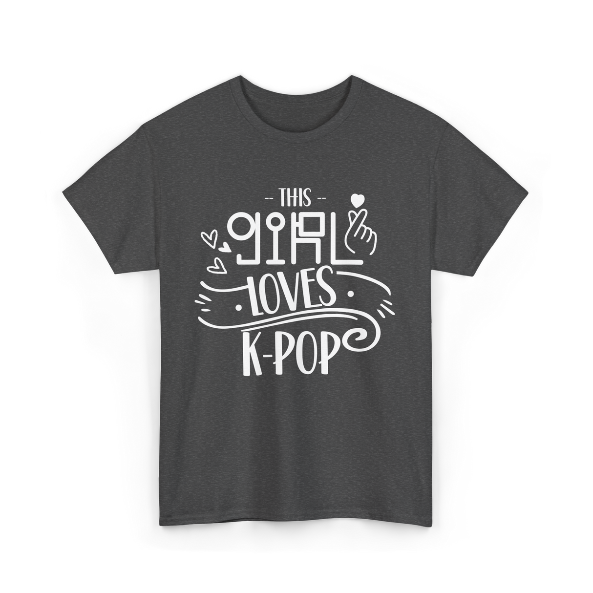 This Girl Loves K-Pop T-Shirt - Dark Heather