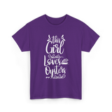 This Girl Loves Oysters Oyster T-Shirt - Purple