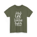 This Girl Loves Oysters Oyster T-Shirt - Military Green