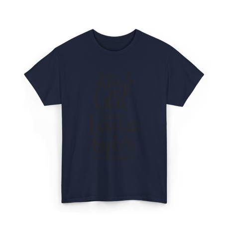 This Girl Loves Oysters Shucker T-Shirt - Navy