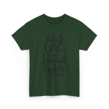 This Girl Loves Oysters Shucker T-Shirt - Forest Green