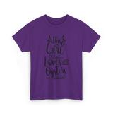 This Girl Loves Oysters Shucker T-Shirt - Purple