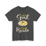 This Girl Loves Raviolis Pasta T-Shirt - Dark Heather