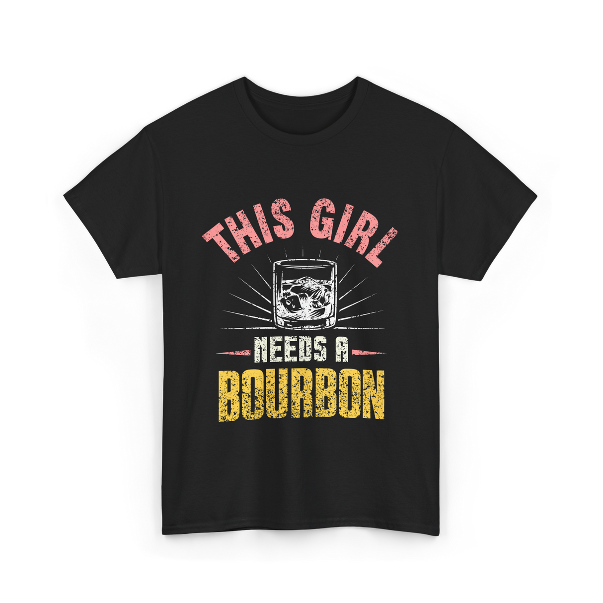 This Girl Needs Bourbon T-Shirt - Black