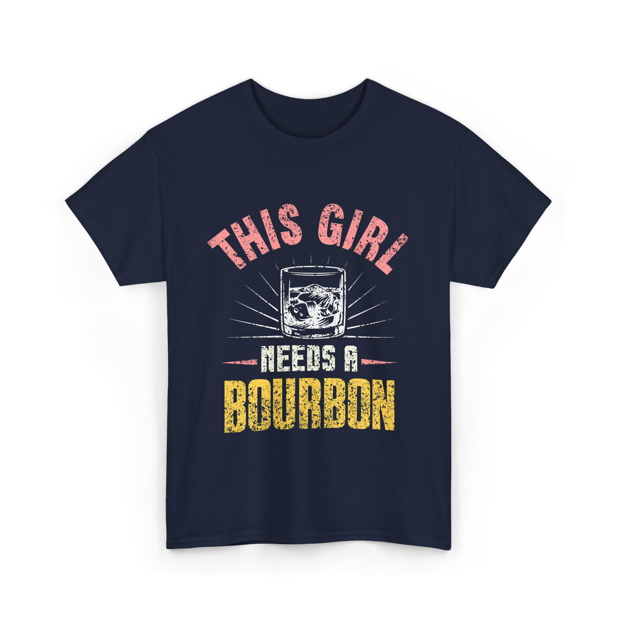 This Girl Needs Bourbon T-Shirt - Navy