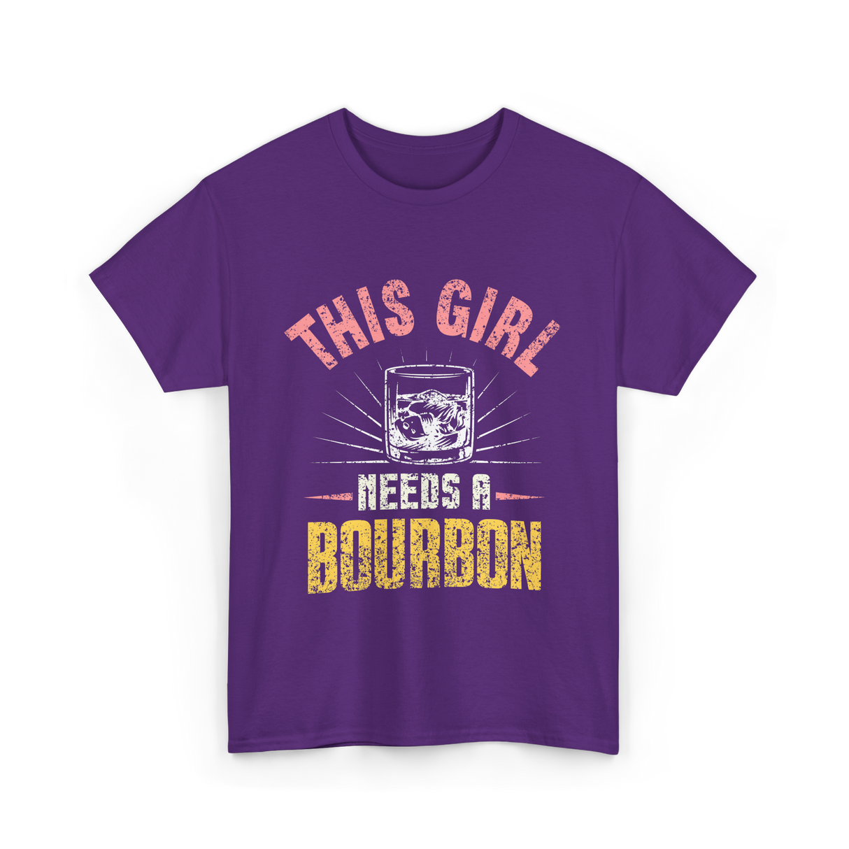 This Girl Needs Bourbon T-Shirt - Purple