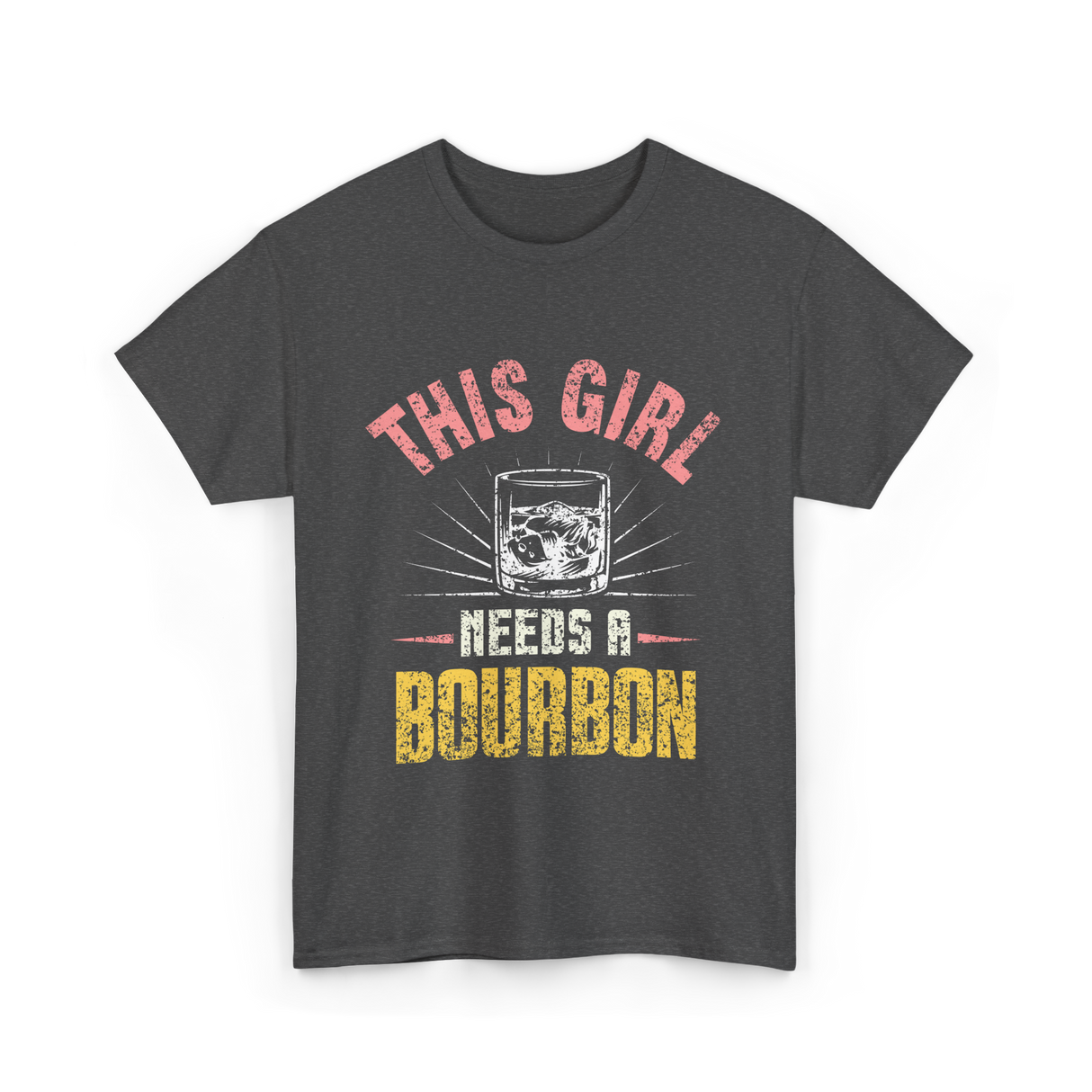 This Girl Needs Bourbon T-Shirt - Dark Heather