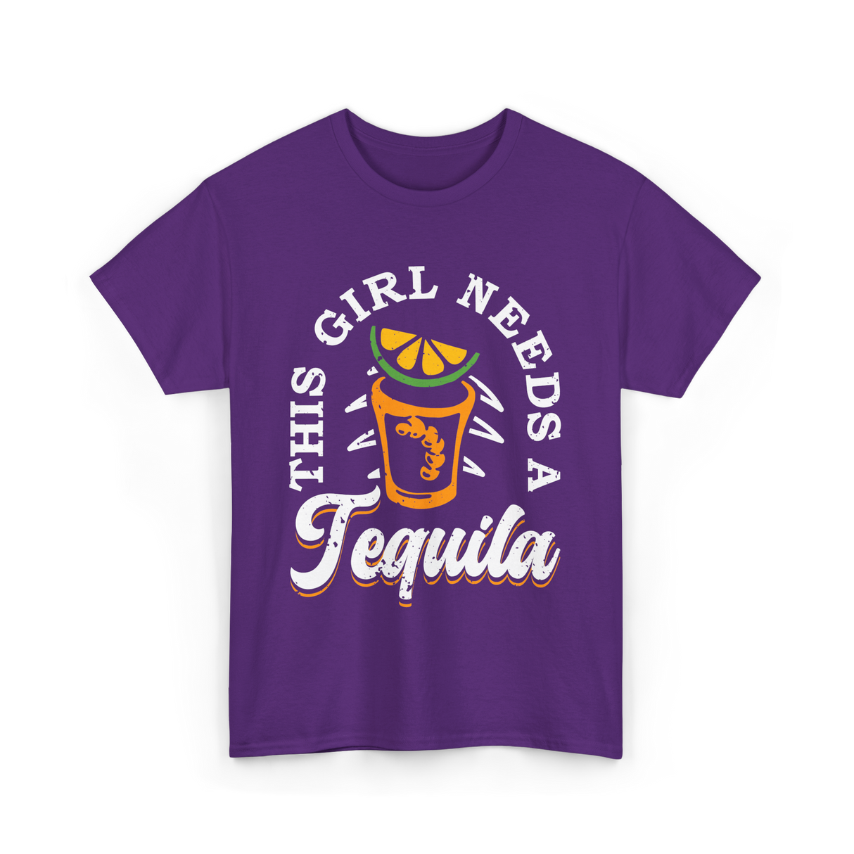 This Girl Needs Tequila T-Shirt - Purple