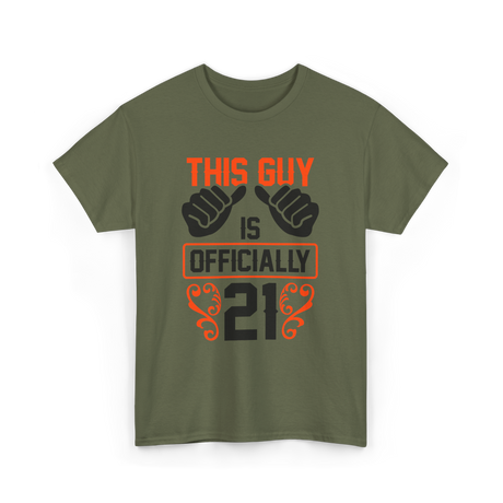 This Guy Birthday Celebration T-Shirt - Military Green