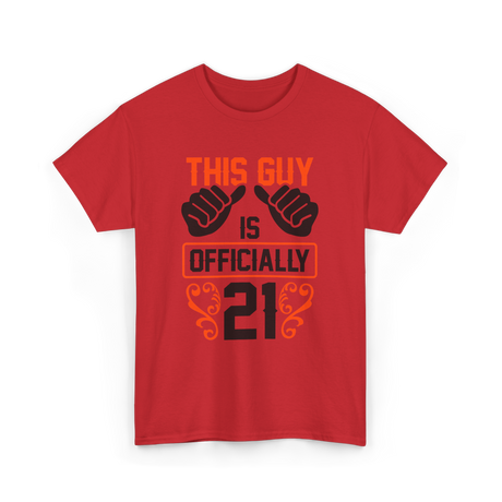 This Guy Birthday Celebration T-Shirt - Red