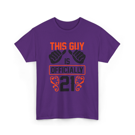 This Guy Birthday Celebration T-Shirt - Purple