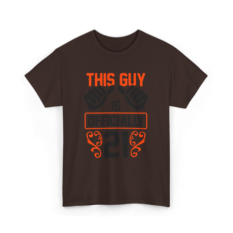 This Guy Birthday Celebration T-Shirt - Dark Chocolate