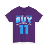 This Guy Is 11 Boy Birthday T-Shirt - Purple