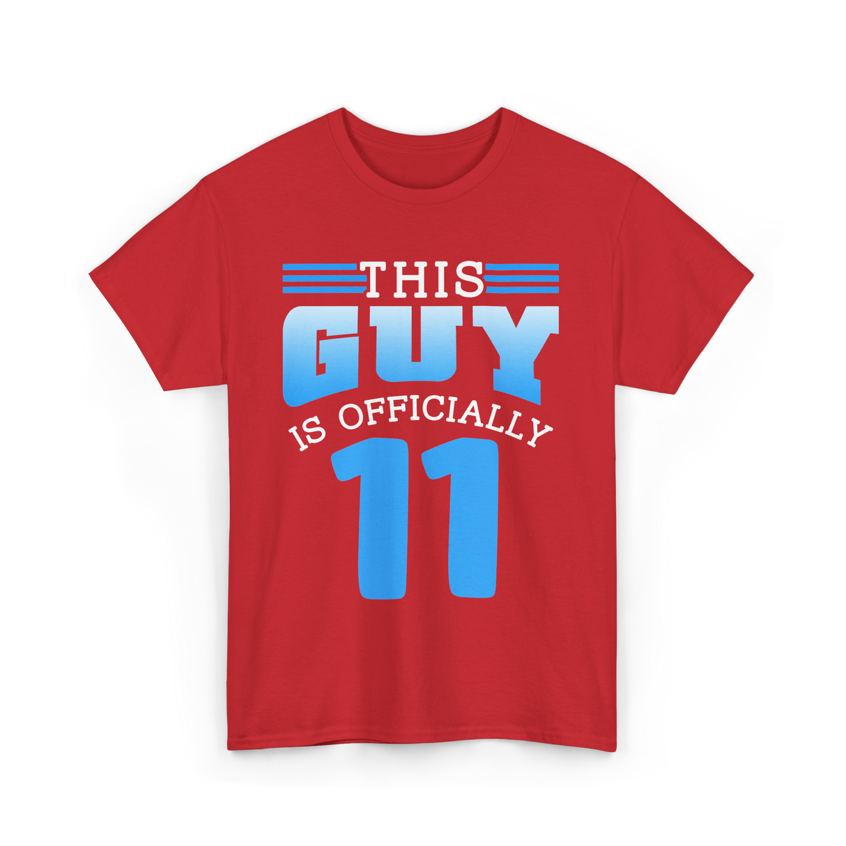 This Guy Is 11 Boy Birthday T-Shirt - Red