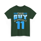 This Guy Is 11 Boy Birthday T-Shirt - Forest Green