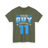 This Guy Is 11 Boy Birthday T-Shirt - Military Green