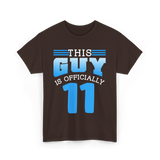 This Guy Is 11 Boy Birthday T-Shirt - Dark Chocolate