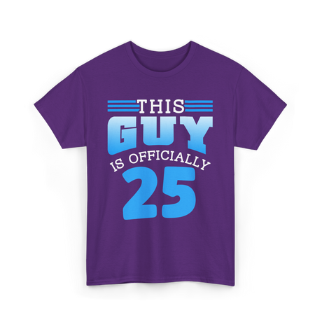 This Guy Is 25 Birthday Men T-Shirt - Purple