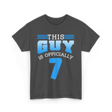 This Guy Is 7 Birthday Boy Men T-Shirt - Dark Heather