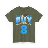 This Guy Is 8 Birthday Boy T-Shirt - Military Green