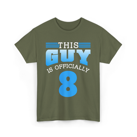 This Guy Is 8 Birthday Boy T-Shirt - Military Green