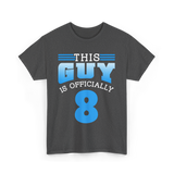 This Guy Is 8 Birthday Boy T-Shirt - Dark Heather