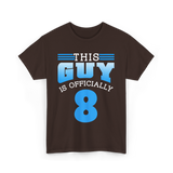 This Guy Is 8 Birthday Boy T-Shirt - Dark Chocolate