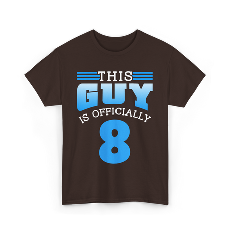 This Guy Is 8 Birthday Boy T-Shirt - Dark Chocolate