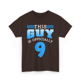 This Guy Is 9 Birthday Celebration T-Shirt - Dark Chocolate