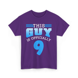 This Guy Is 9 Birthday Celebration T-Shirt - Purple