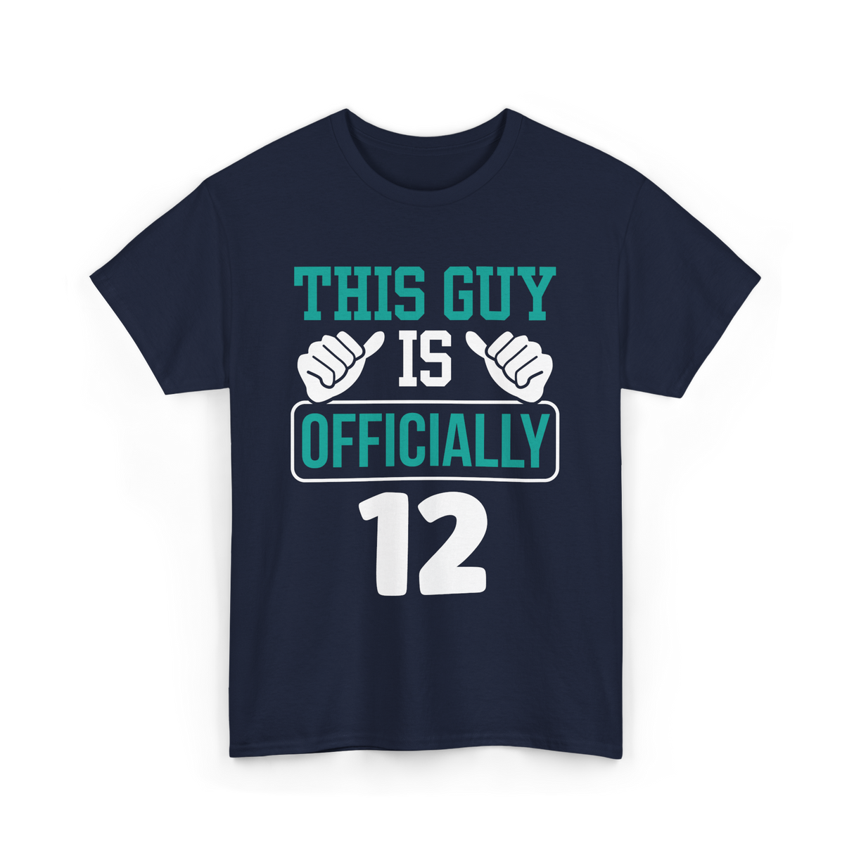 This Guy Is Officially 12 Birthday T-Shirt - Navy