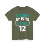 This Guy Is Officially 12 Birthday T-Shirt - Military Green