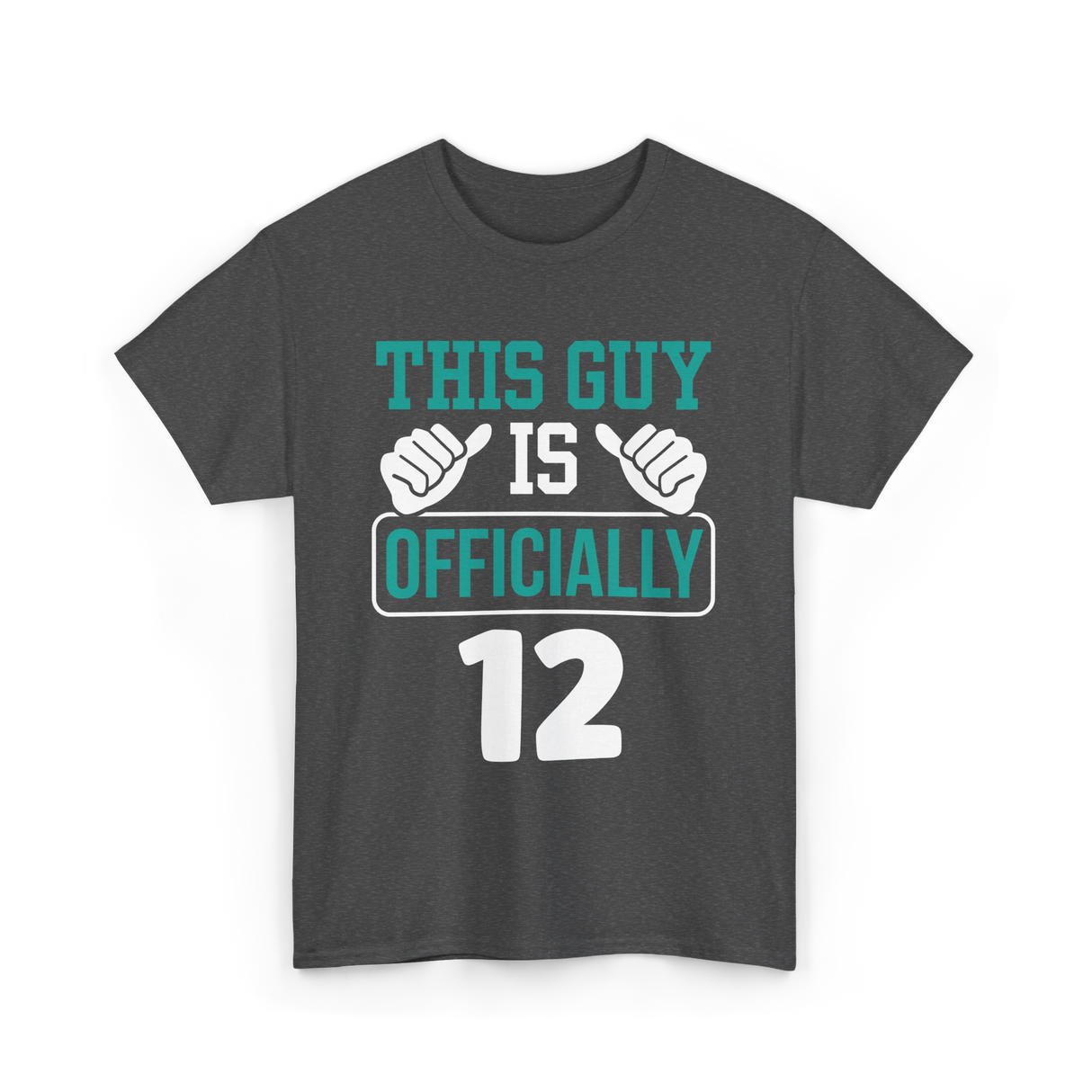 This Guy Is Officially 12 Birthday T-Shirt - Dark Heather