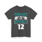 This Guy Is Officially 12 Birthday T-Shirt - Dark Heather