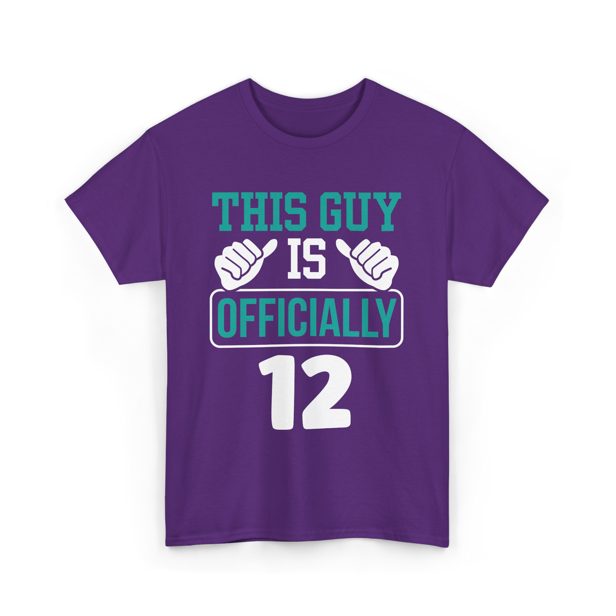 This Guy Is Officially 12 Birthday T-Shirt - Purple