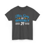 This Guy is Officially 21 Birthday T-Shirt - Dark Heather