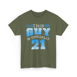 This Guy Is Officially 21 Birthday T-Shirt - Military Green