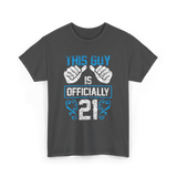 This Guy Is Officially 21 Birthday T-Shirt - Dark Heather