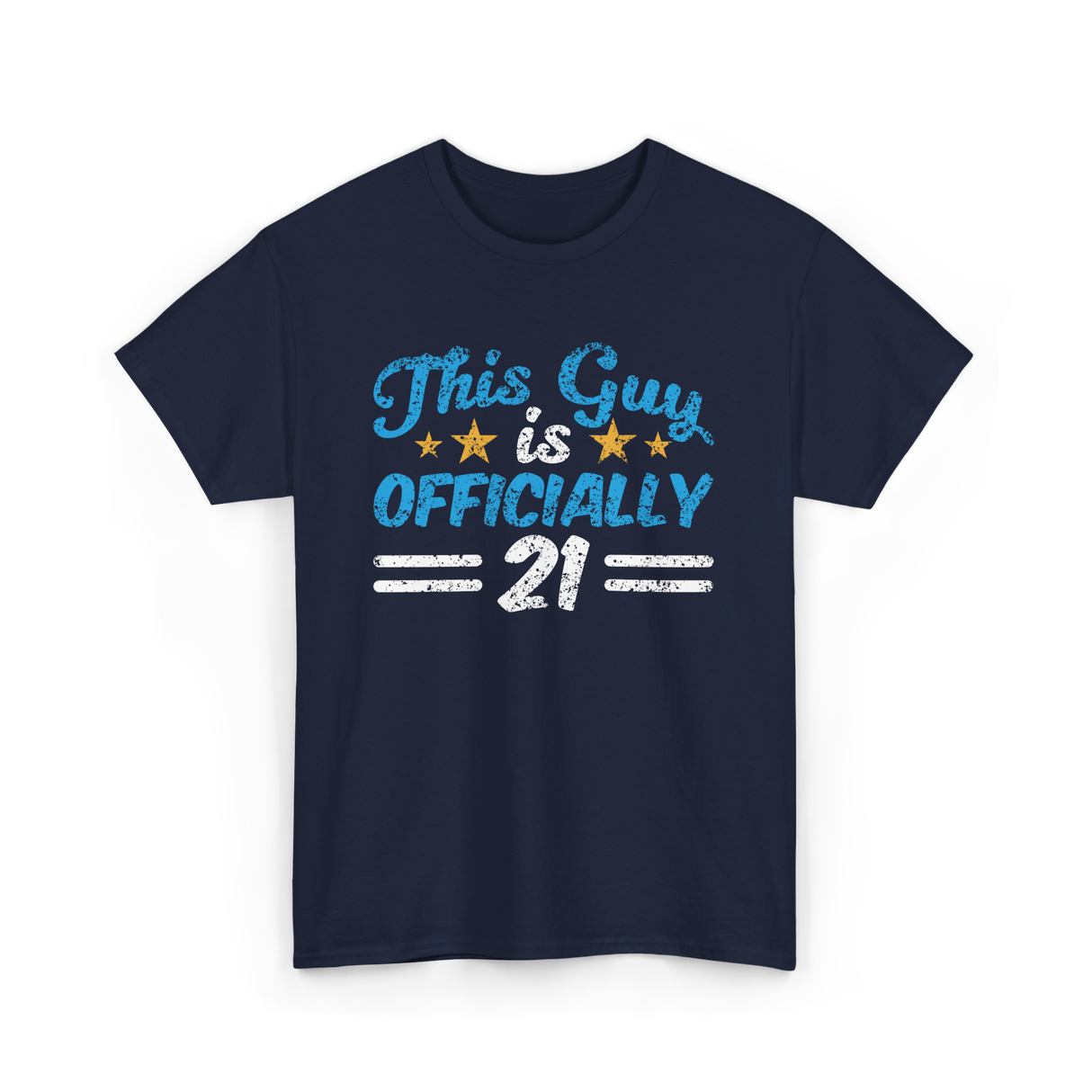 This Guy is Officially 21 Birthday T-Shirt - Navy