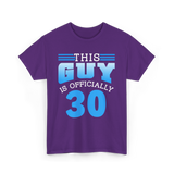 This Guy Is Officially 30 Birthday Men T-Shirt - Purple