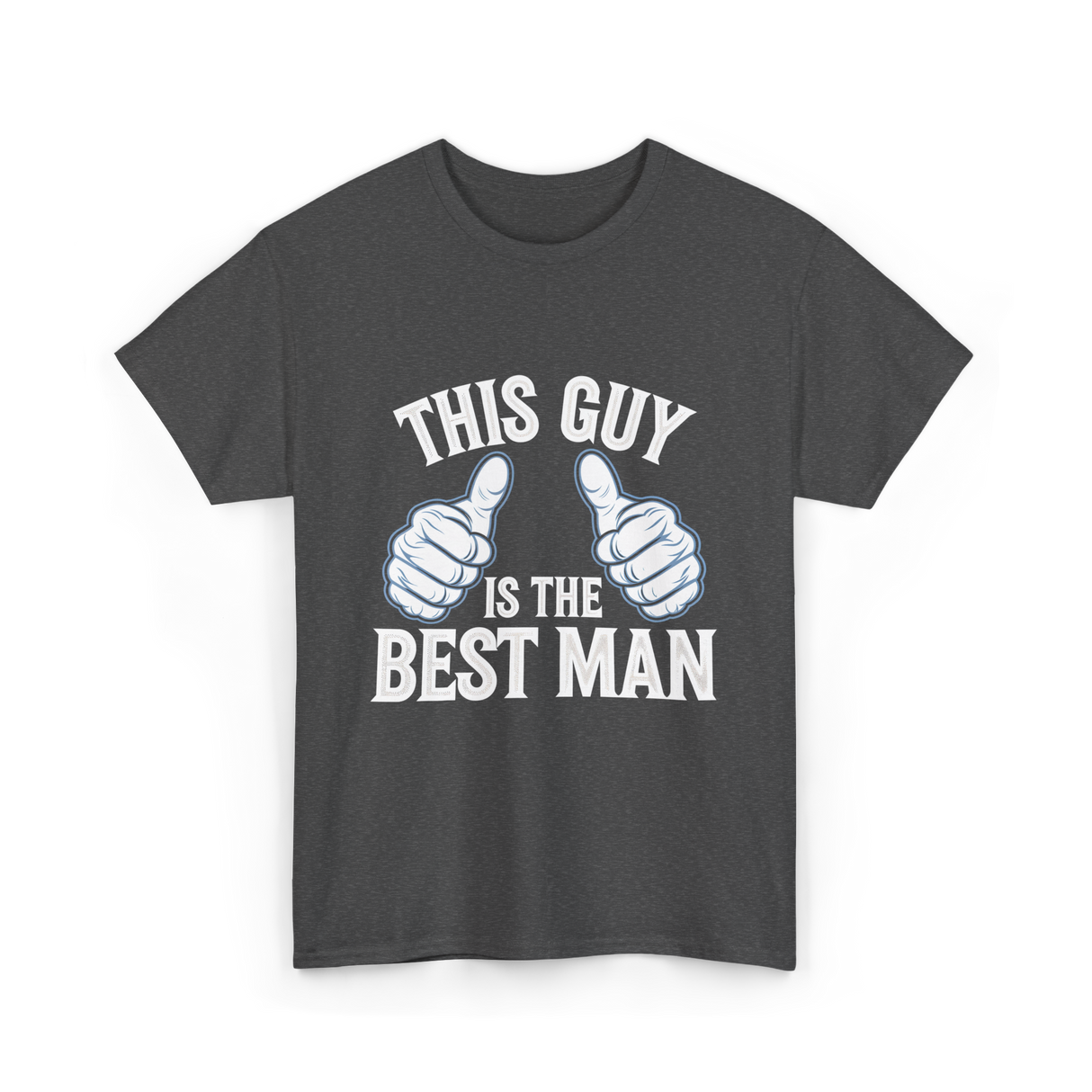 This Guy Is the Best Man Wedding T-Shirt - Dark Heather