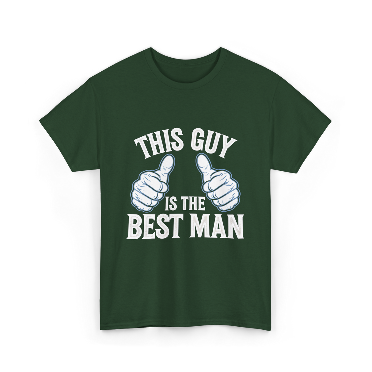 This Guy Is the Best Man Wedding T-Shirt - Forest Green