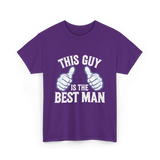 This Guy Is the Best Man Wedding T-Shirt - Purple