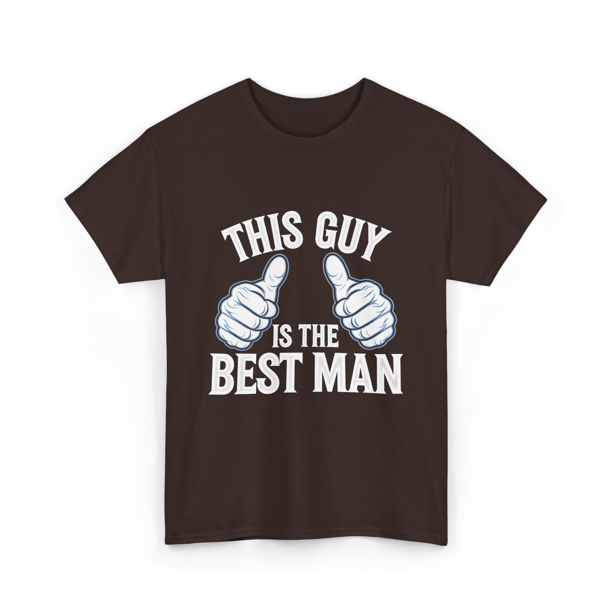 This Guy Is the Best Man Wedding T-Shirt - Dark Chocolate